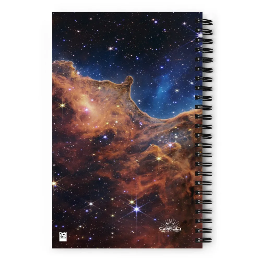 JWST Cosmic Cliffs Carina Nebula Spiral Notebook