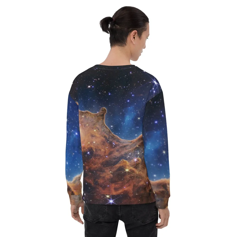 JWST Cosmic Cliffs Carina Nebula Unisex Sweatshirt