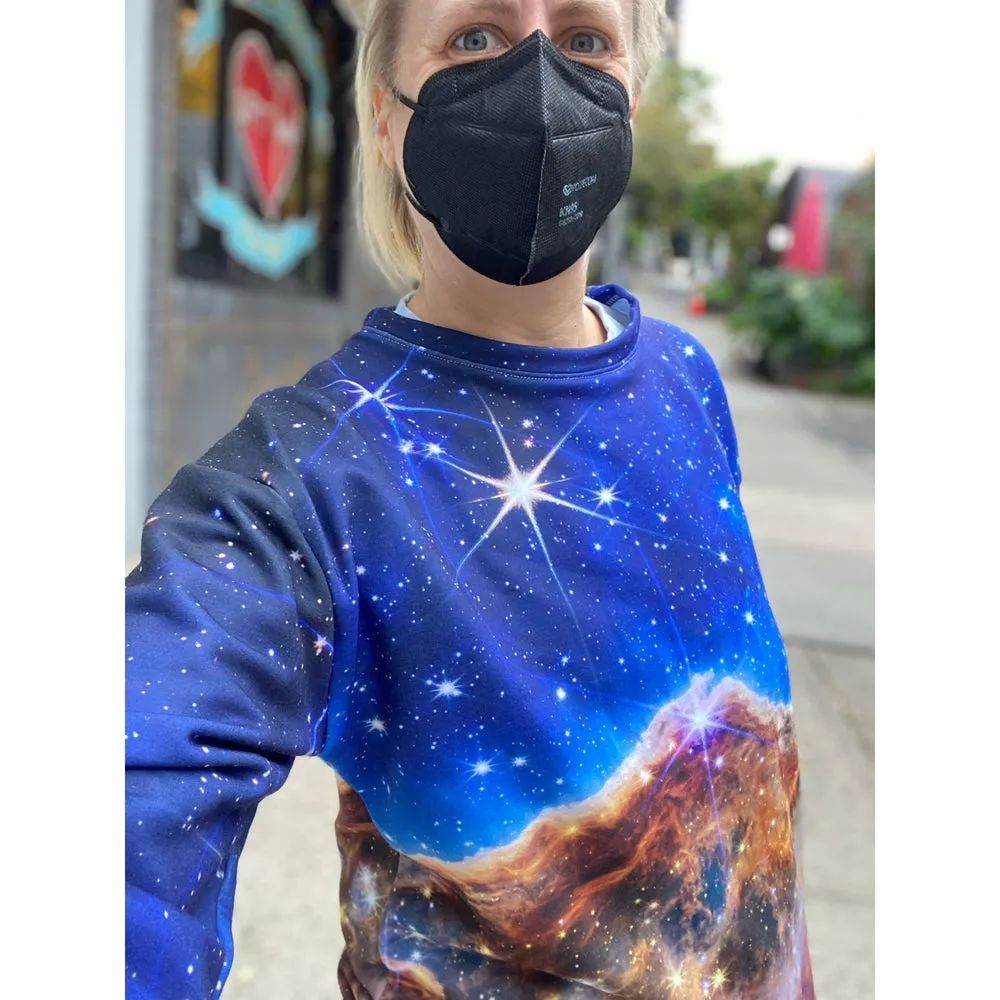 JWST Cosmic Cliffs Carina Nebula Unisex Sweatshirt