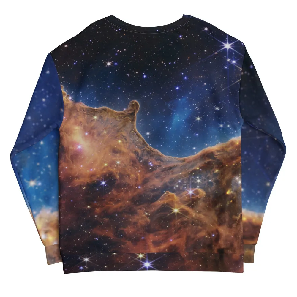 JWST Cosmic Cliffs Carina Nebula Unisex Sweatshirt