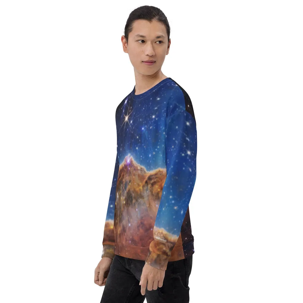 JWST Cosmic Cliffs Carina Nebula Unisex Sweatshirt