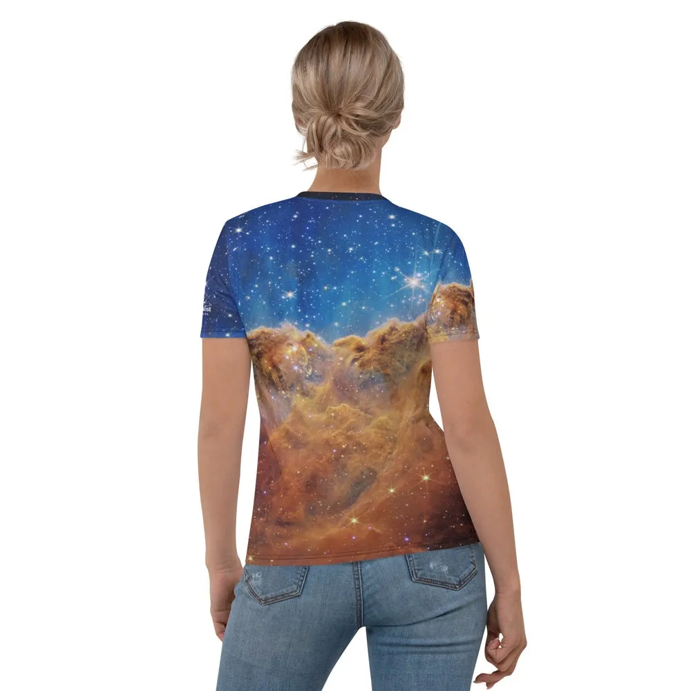 JWST Cosmic Cliffs NGC 3324 Carina Nebula Fitted T-Shirt