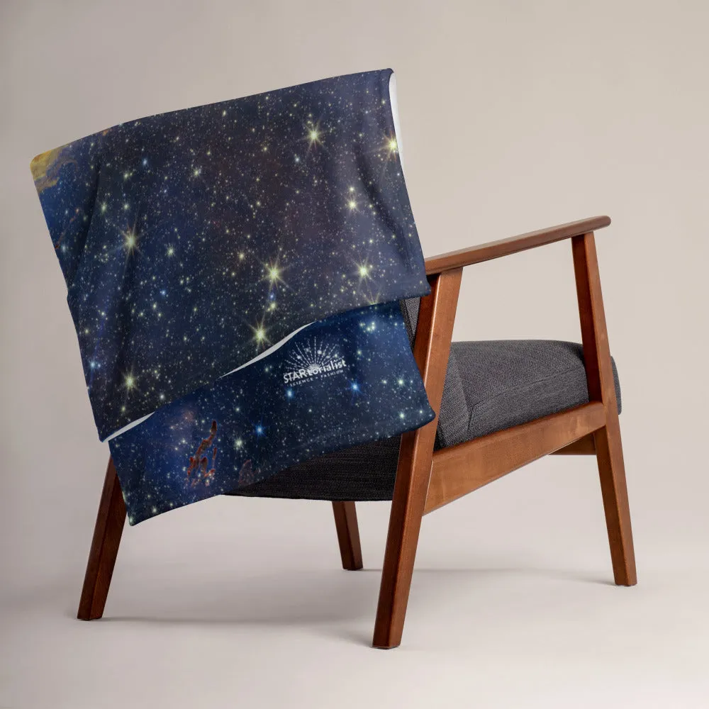 JWST Pillars of Creation Throw Blanket