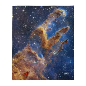 JWST Pillars of Creation Throw Blanket