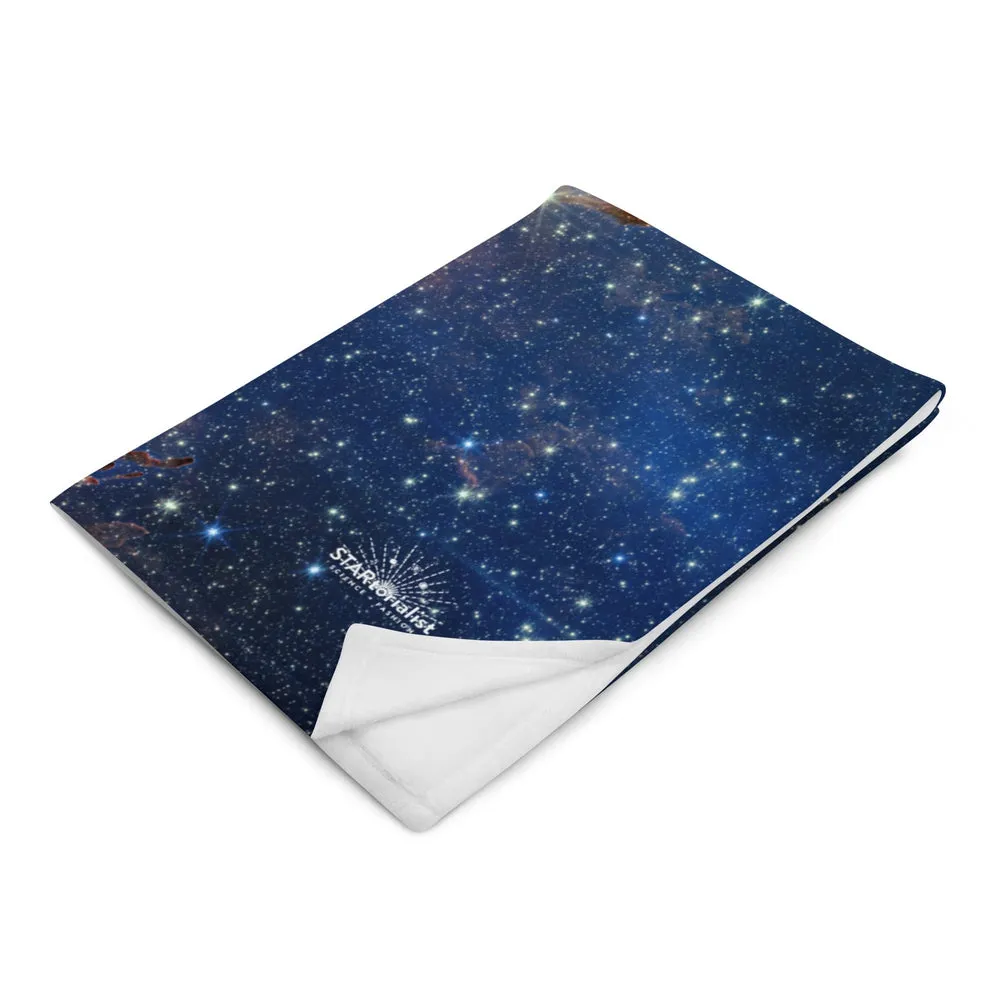 JWST Pillars of Creation Throw Blanket