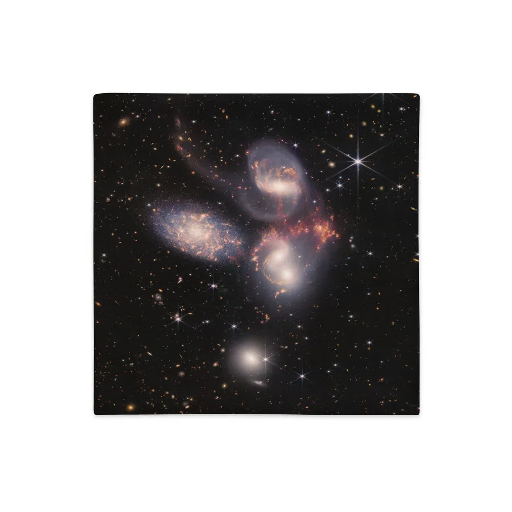 JWST Stephan's Quintet Galaxy Cluster Pillow Case