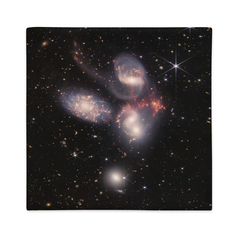 JWST Stephan's Quintet Galaxy Cluster Pillow Case