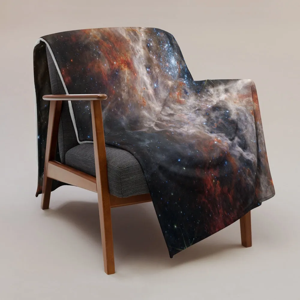JWST Tarantula Nebula Throw Blanket