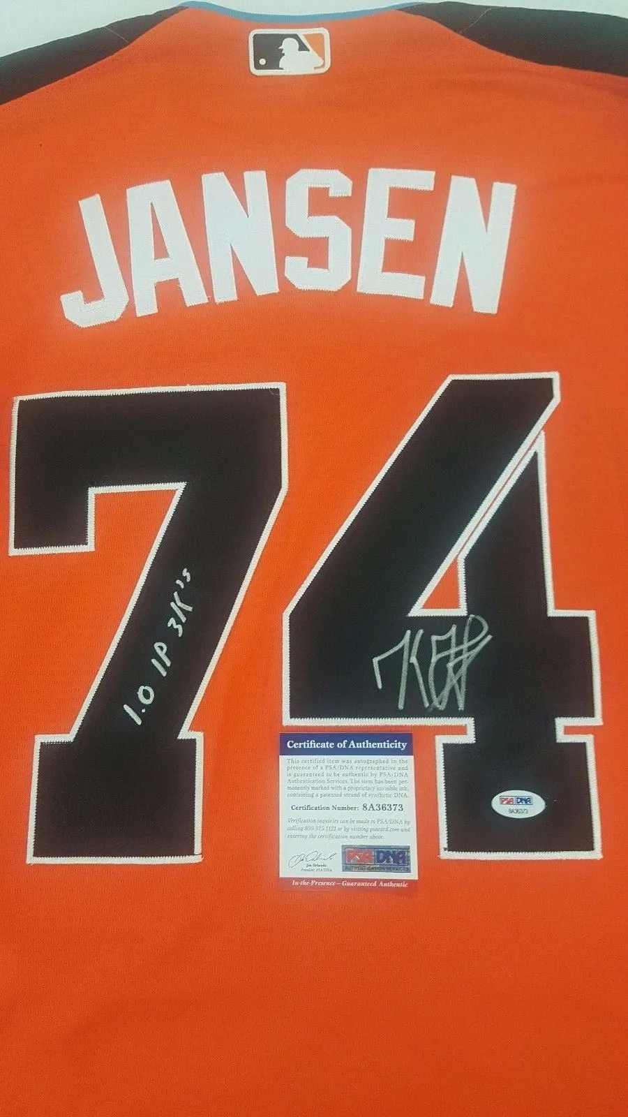 Kenley Jansen Signed Autographed Los Angeles Dodgers 2017 All-Star Game Jersey (PSA/DNA COA)