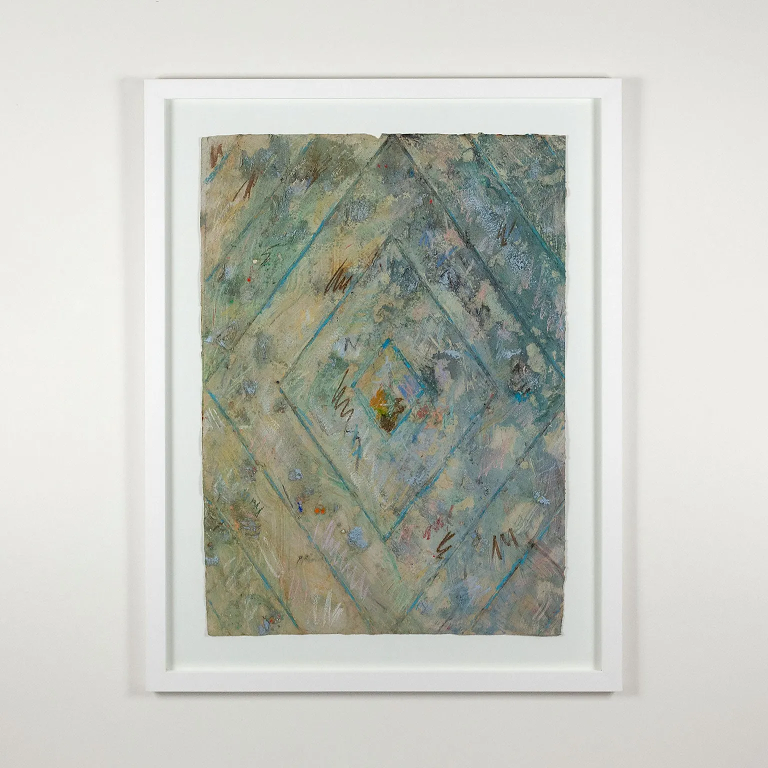 KENNETH NOLAND "BRAVO PISTACHIO" MONOTYPE, 1983