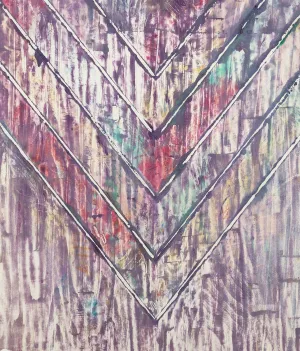 KENNETH NOLAND "CHEVRON MONOTYPE", 1983