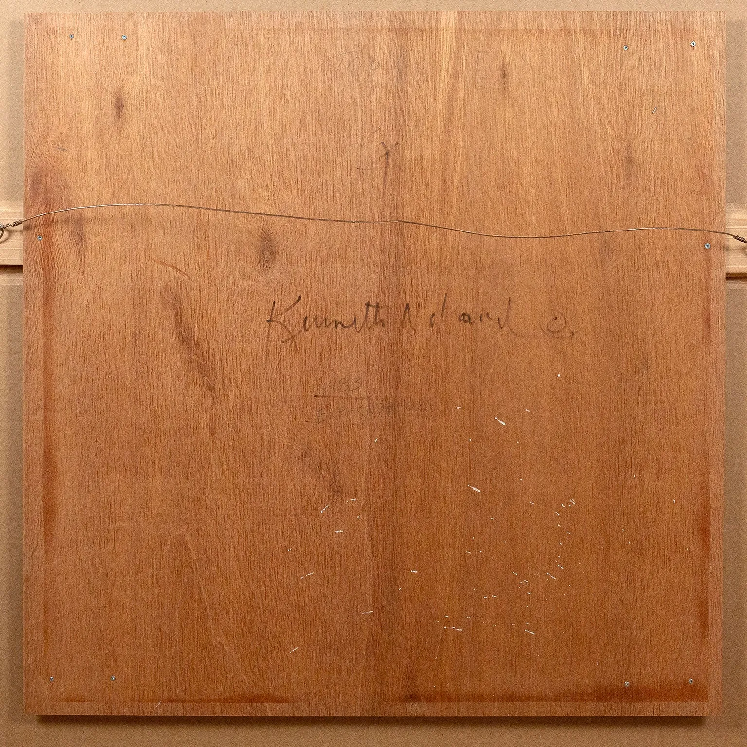 KENNETH NOLAND "CHEVRON MONOTYPE", 1983