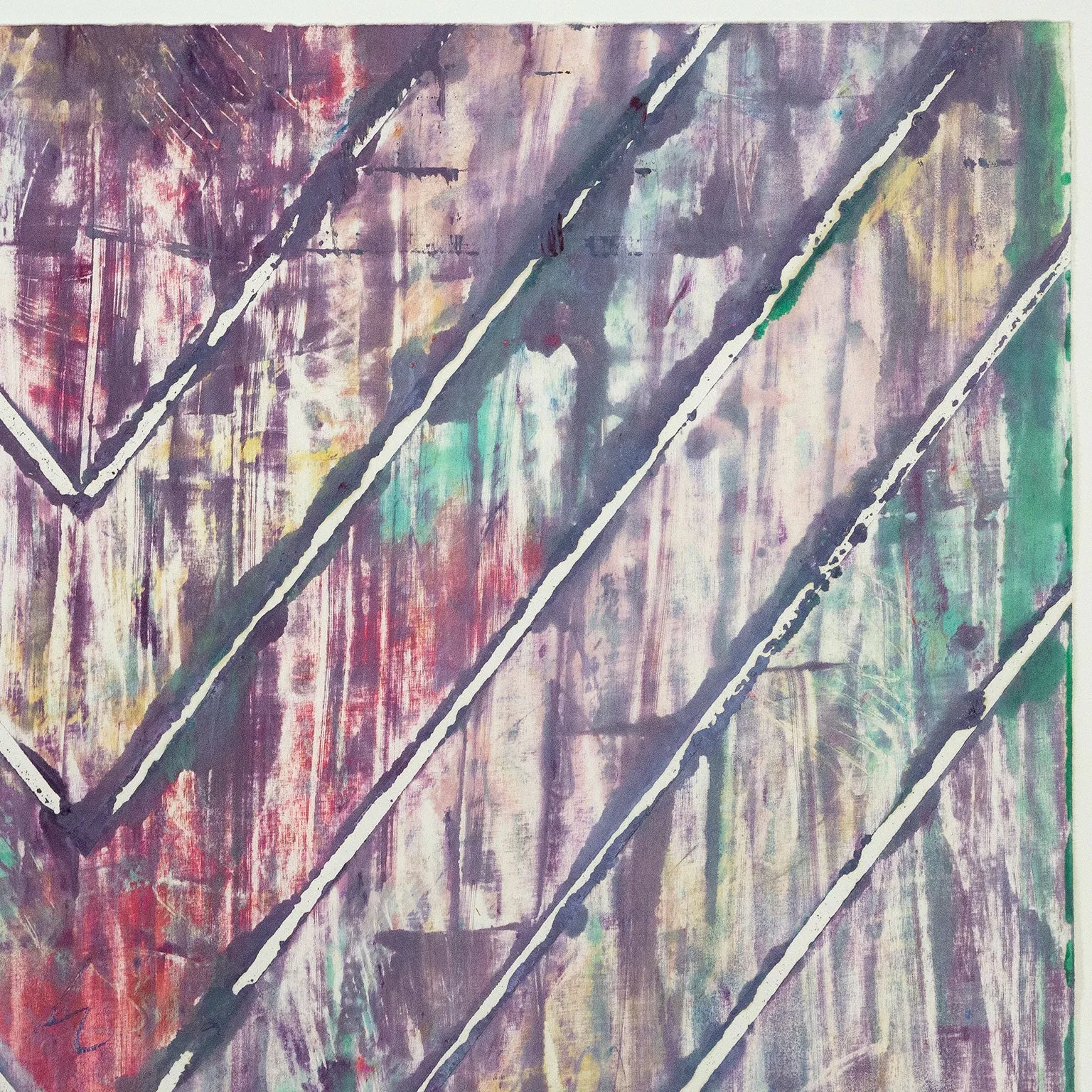 KENNETH NOLAND "CHEVRON MONOTYPE", 1983