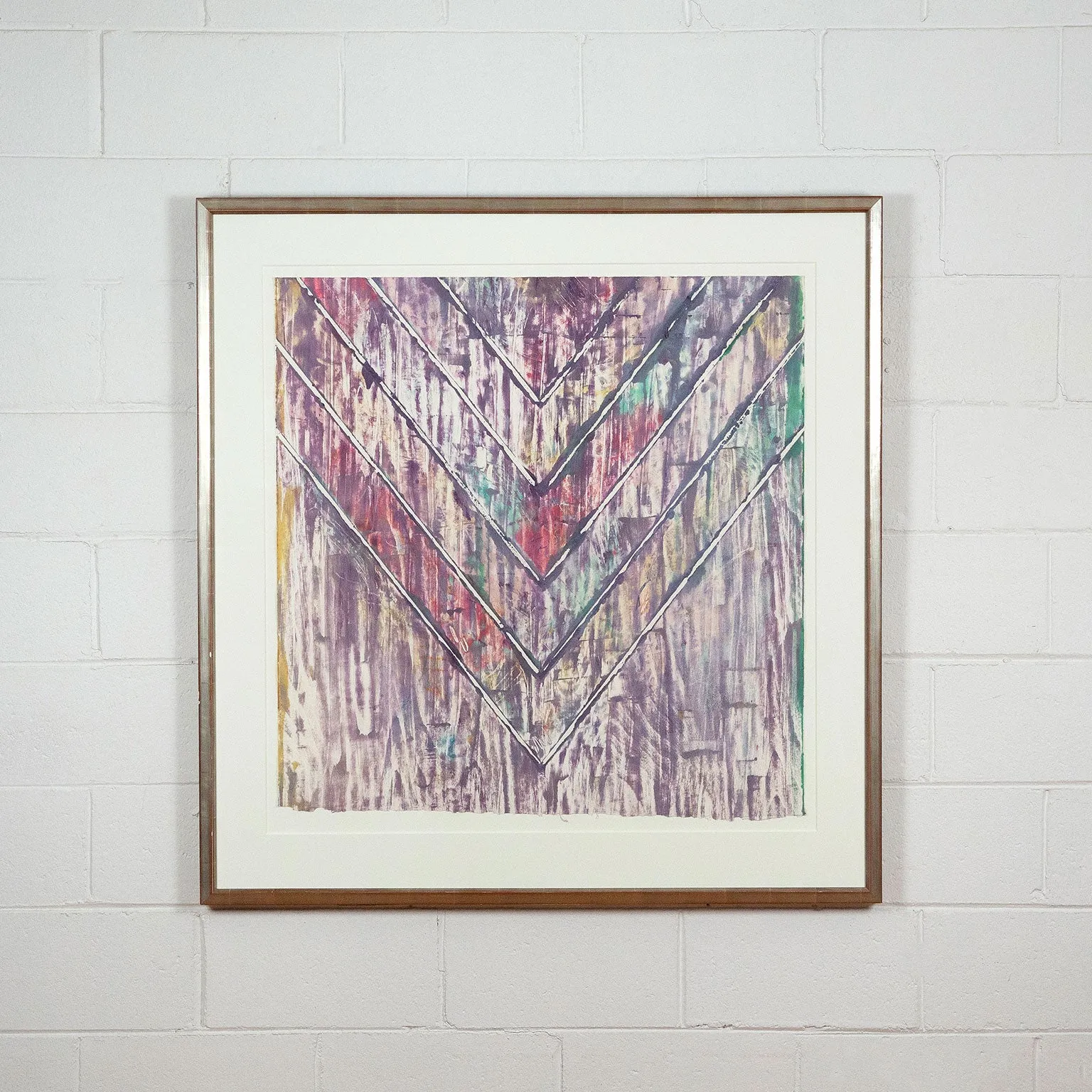 KENNETH NOLAND "CHEVRON MONOTYPE", 1983