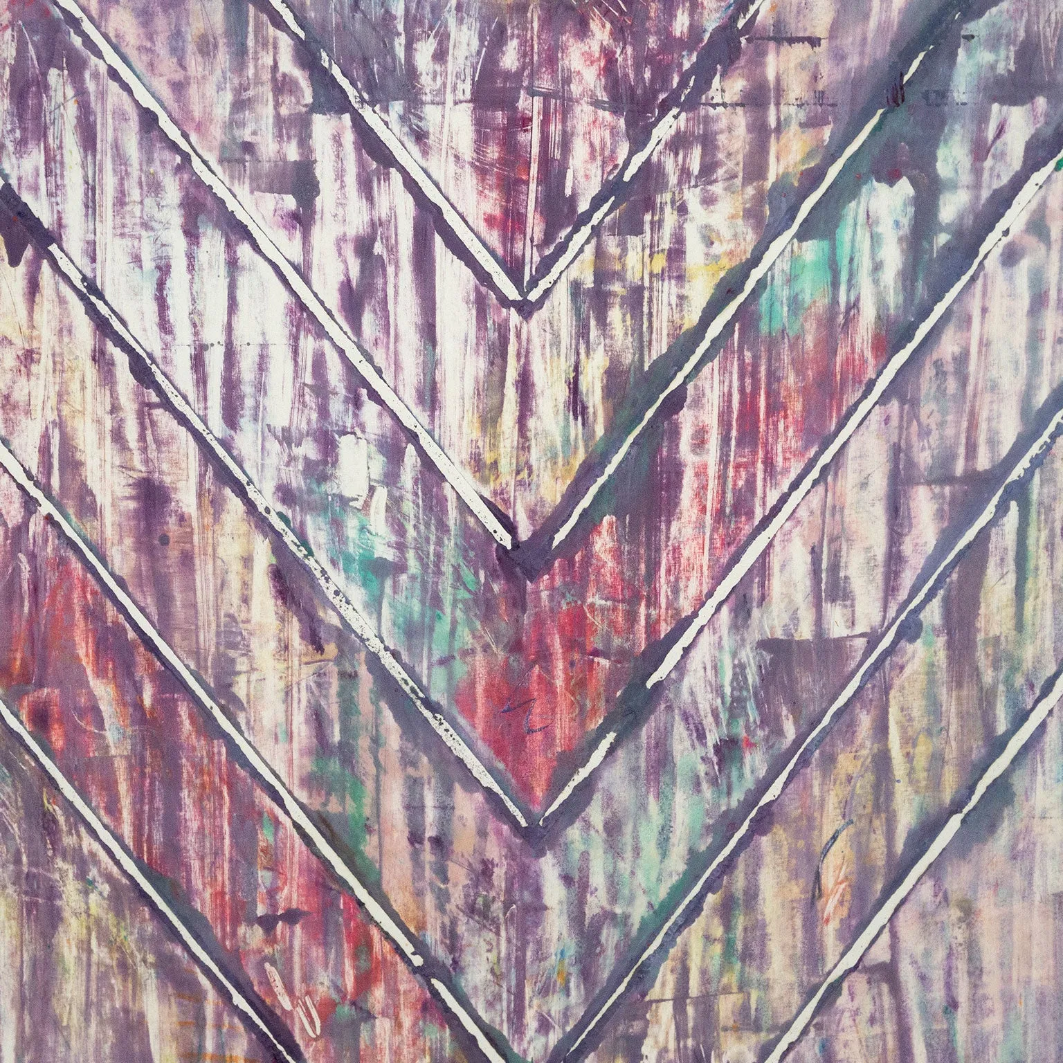 KENNETH NOLAND "CHEVRON MONOTYPE", 1983