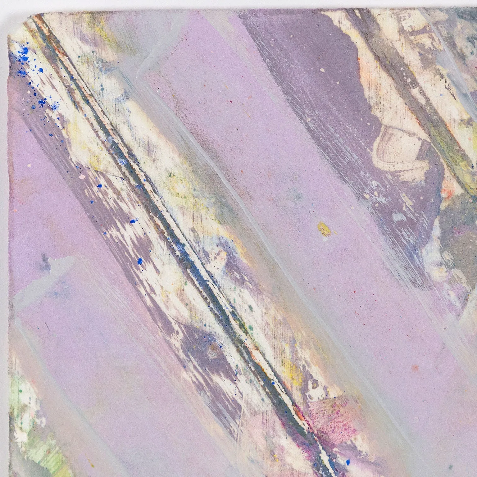 KENNETH NOLAND "VIOLET CHEVRON" MONOTYPE 1983