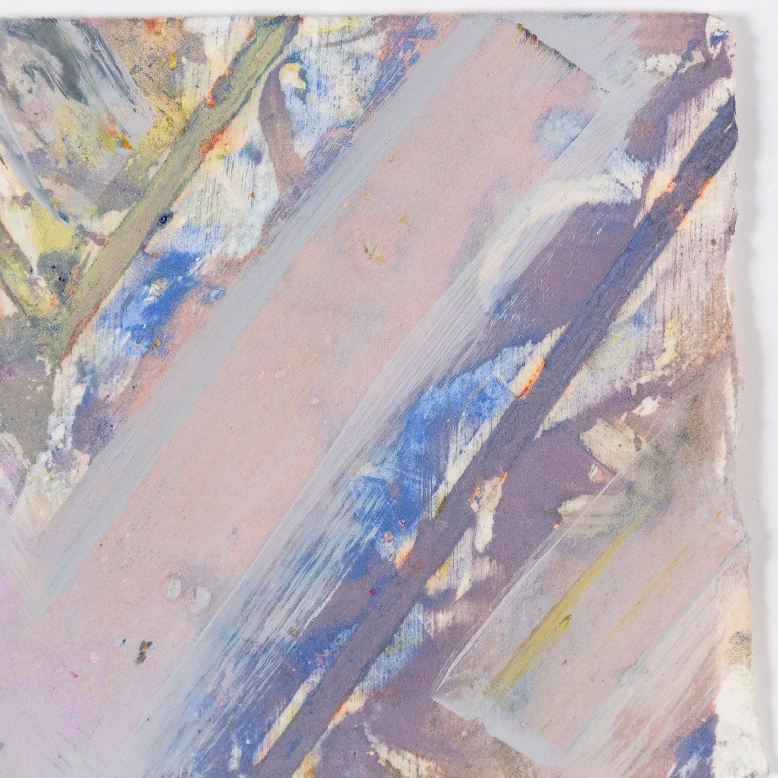 KENNETH NOLAND "VIOLET CHEVRON" MONOTYPE 1983