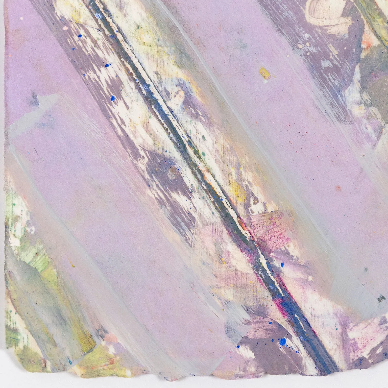 KENNETH NOLAND "VIOLET CHEVRON" MONOTYPE 1983