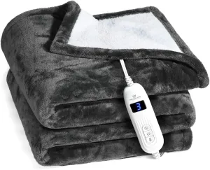King Heated Blanket, Machine Washable Extremely Soft & Comfortable Electric Blan