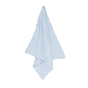 Light Blue Chenille Blanket