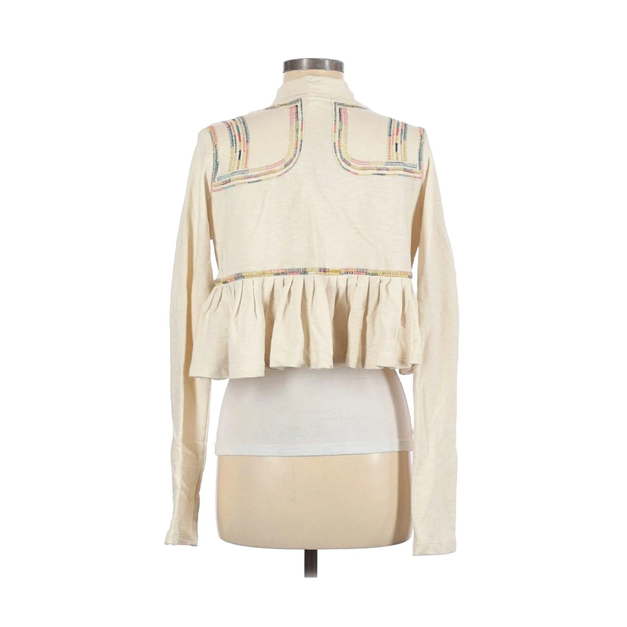 Link Crean Jacket with Colorful Embroidery Details Jacket
