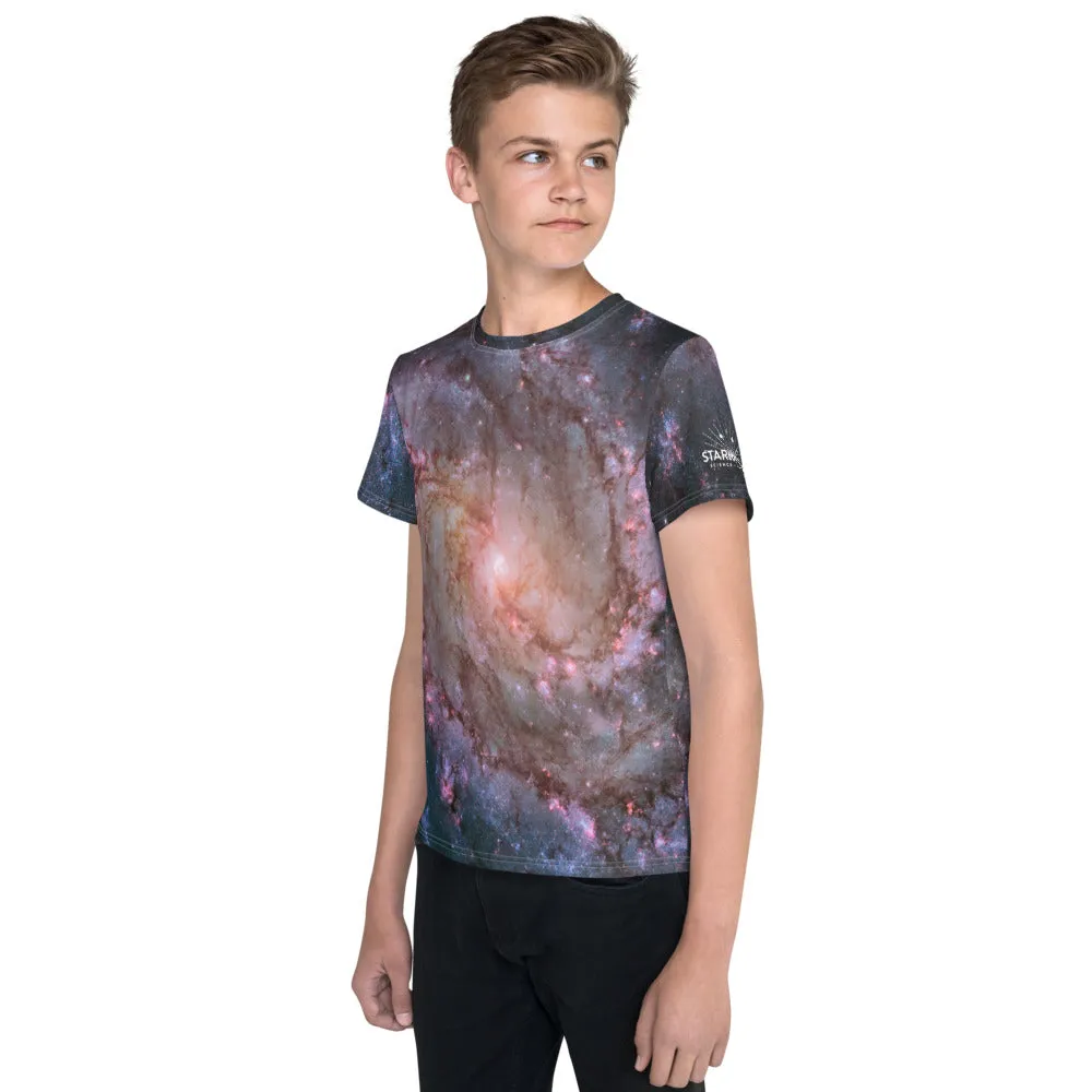 M83 Spiral Galaxy by Hubble Kids T-Shirt (Toddler–Teen)