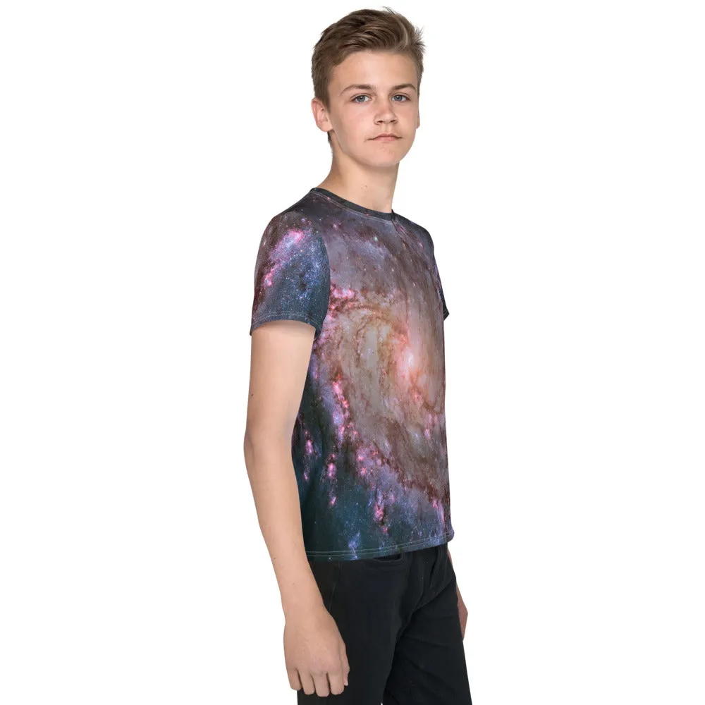 M83 Spiral Galaxy by Hubble Kids T-Shirt (Toddler–Teen)