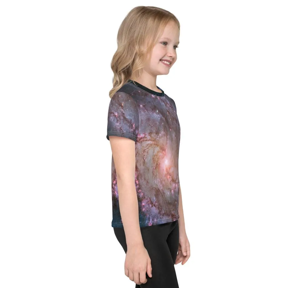 M83 Spiral Galaxy by Hubble Kids T-Shirt (Toddler–Teen)