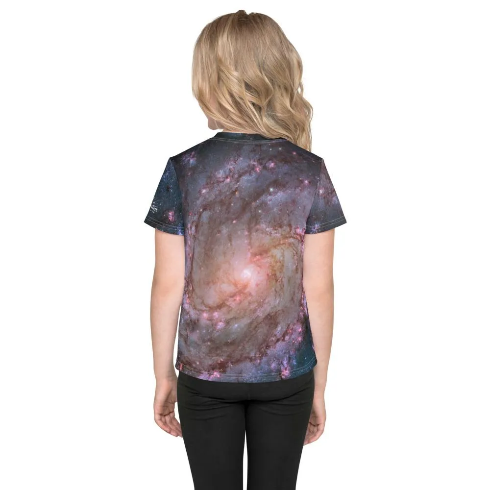 M83 Spiral Galaxy by Hubble Kids T-Shirt (Toddler–Teen)