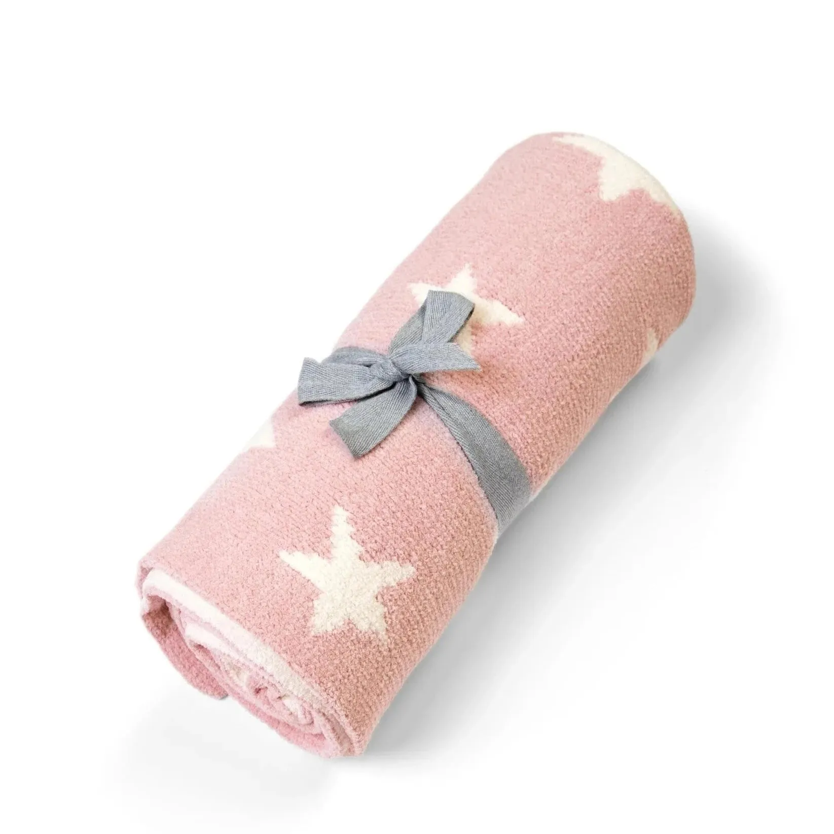 Mamas & Papas Chenille Blanket - Pink Star