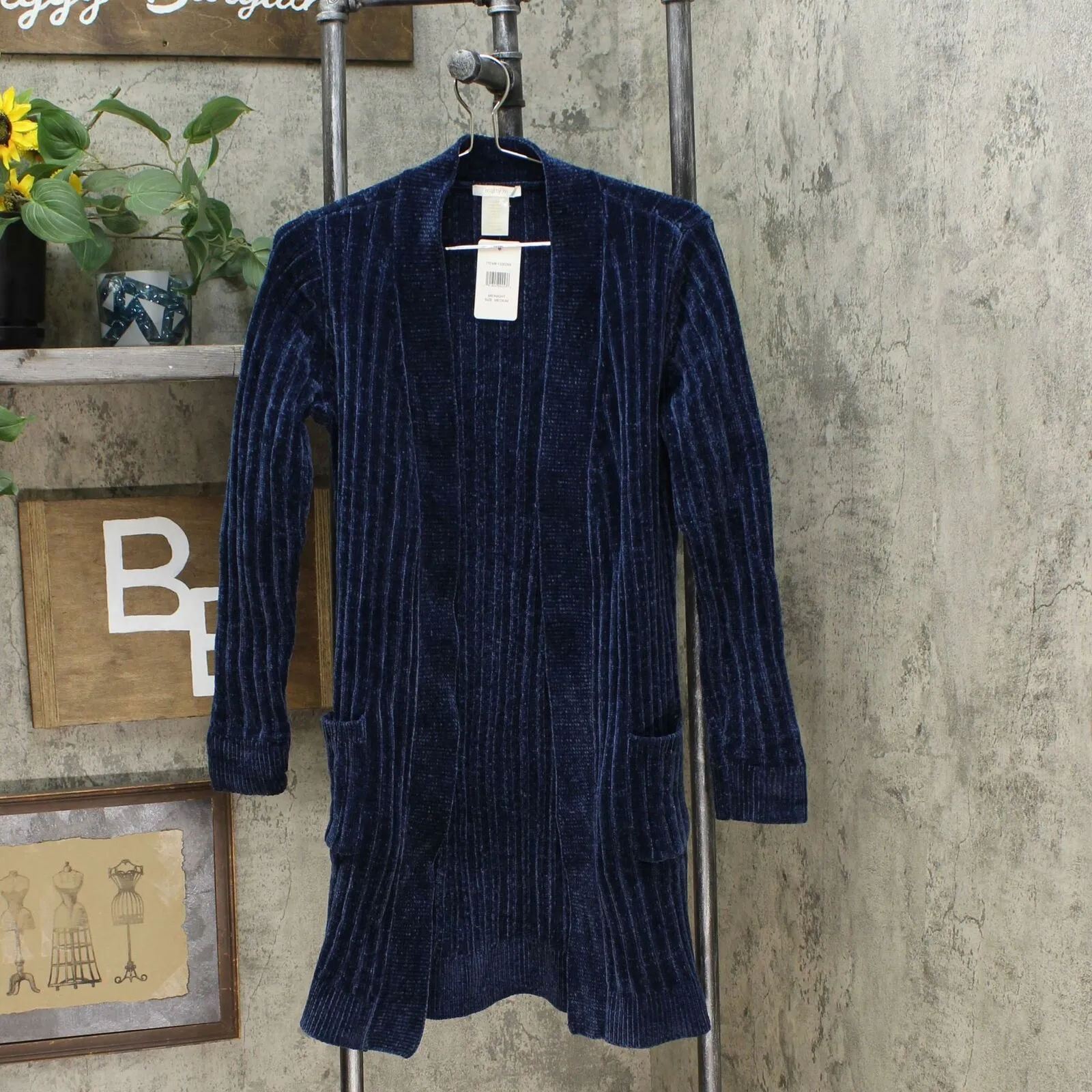 Matty M Women's Chenille Duster Cardigan Sweater