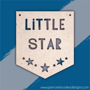 MDF Little Star Pennant Flag