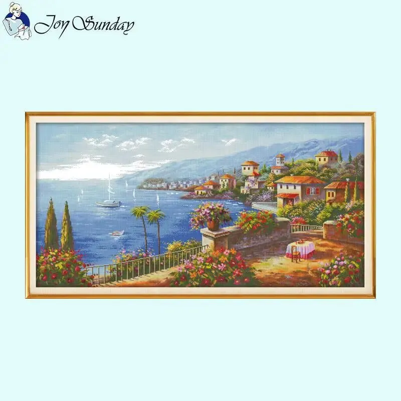 Mediterranean Landscape - Joy Sunday Cross Stitch