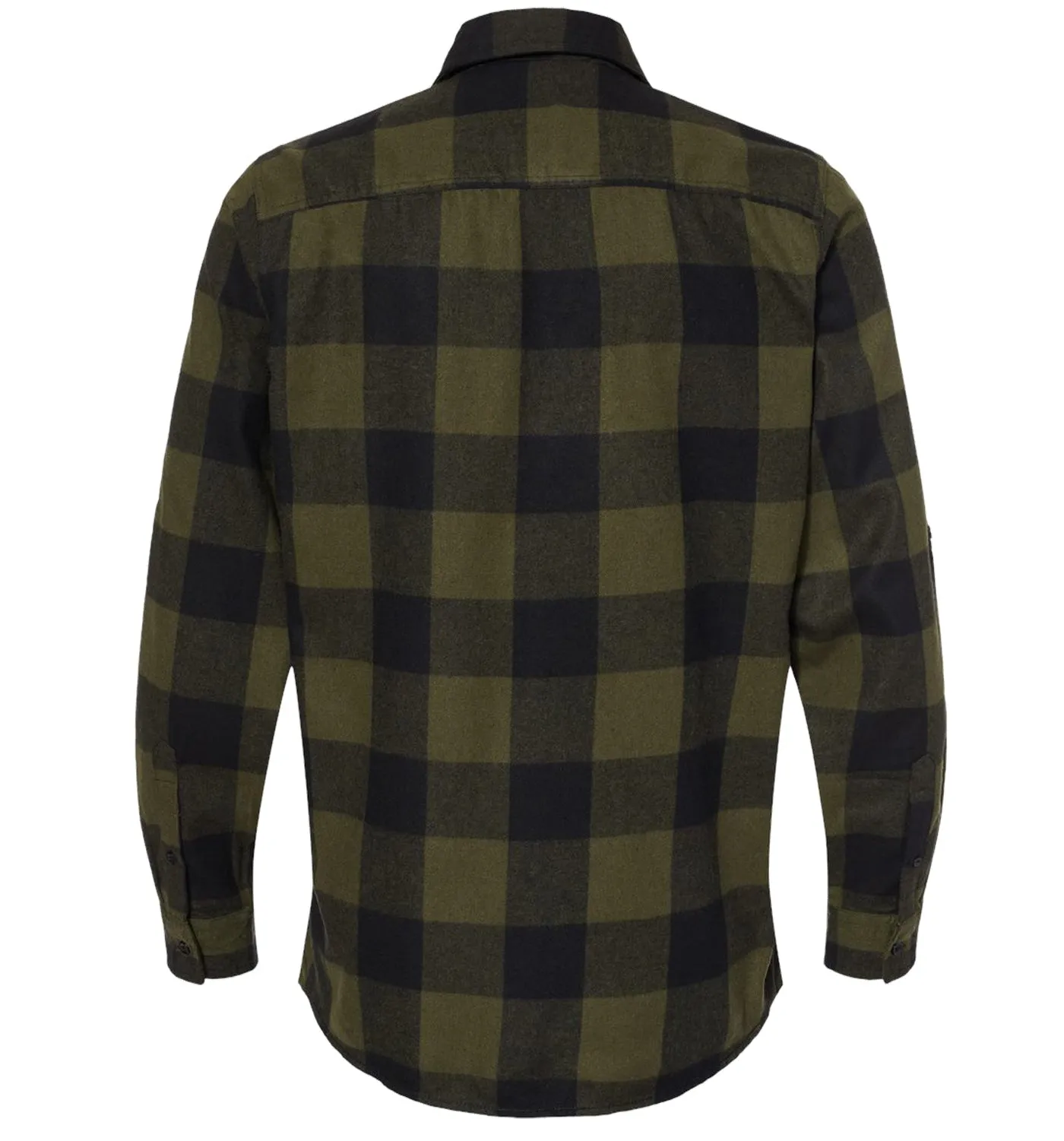 Men’s Born Salty Skull Crab Army Black Flannel Shirt