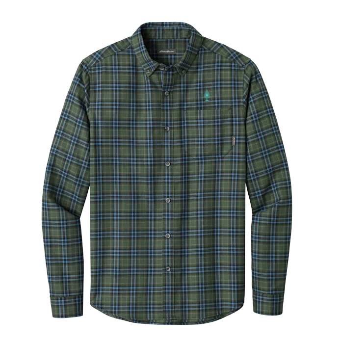 Men's Eddie Bauer Soft Olive Flannel Shirt