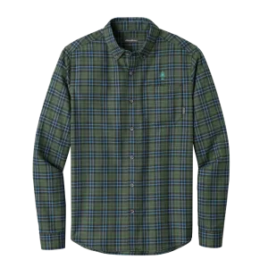 Men's Eddie Bauer Soft Olive Flannel Shirt