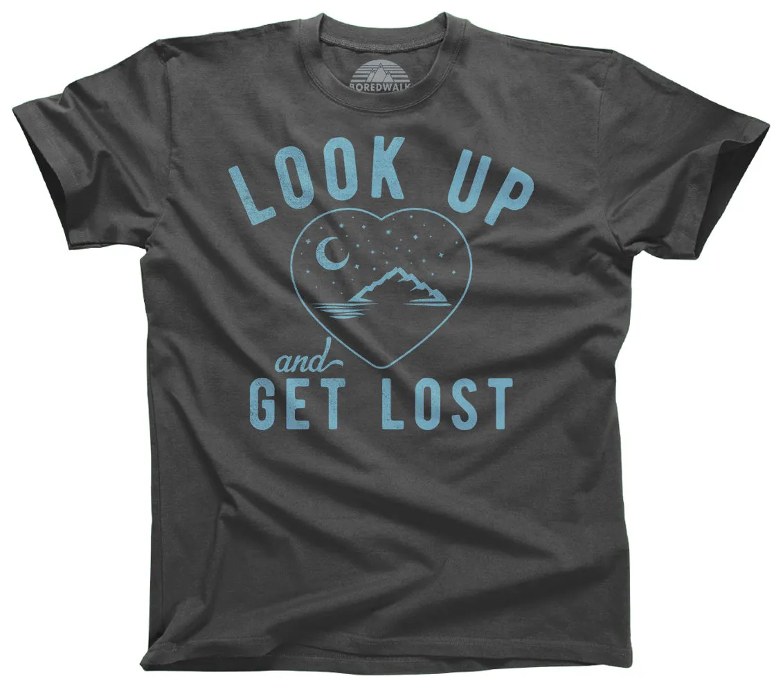 Men's Look Up and Get Lost T-Shirt - Astronomy Shirt