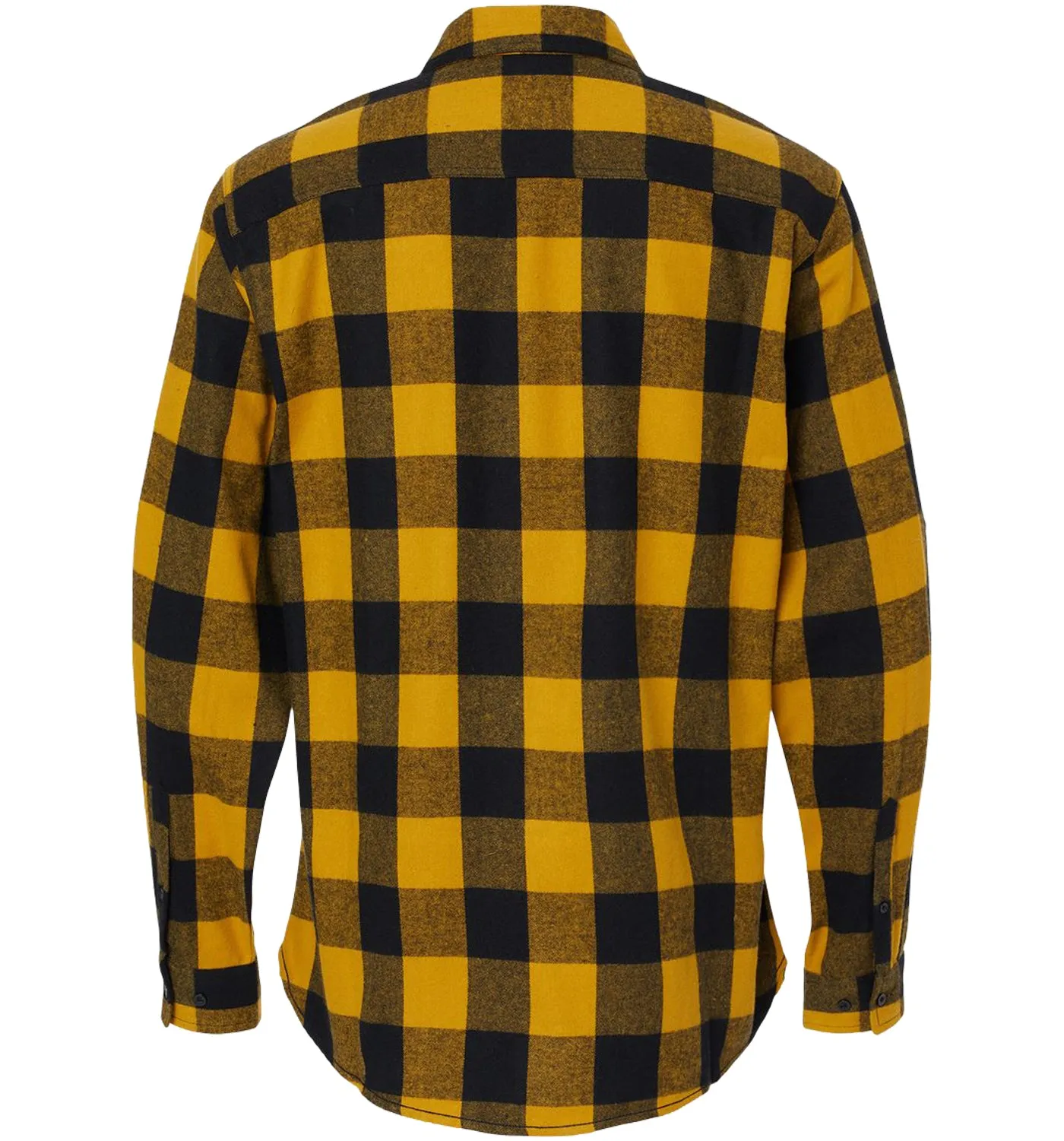 Men’s Sheepshead Flannel Shirt Gold Black