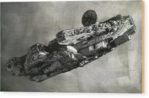 Millinneum Falcon - Wood Print