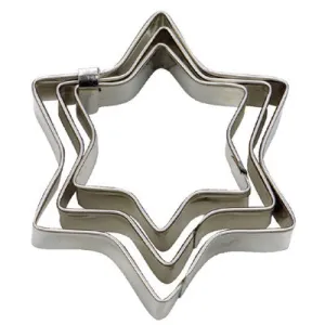 Mini 6 Pointed Star Set of 3 Cookie Cutters 3, 4 & 5cm