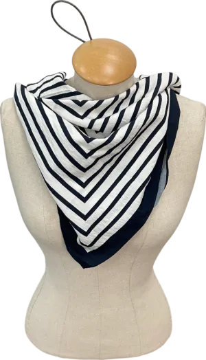 Mint Velvet White Geometric Print Neck Scarf