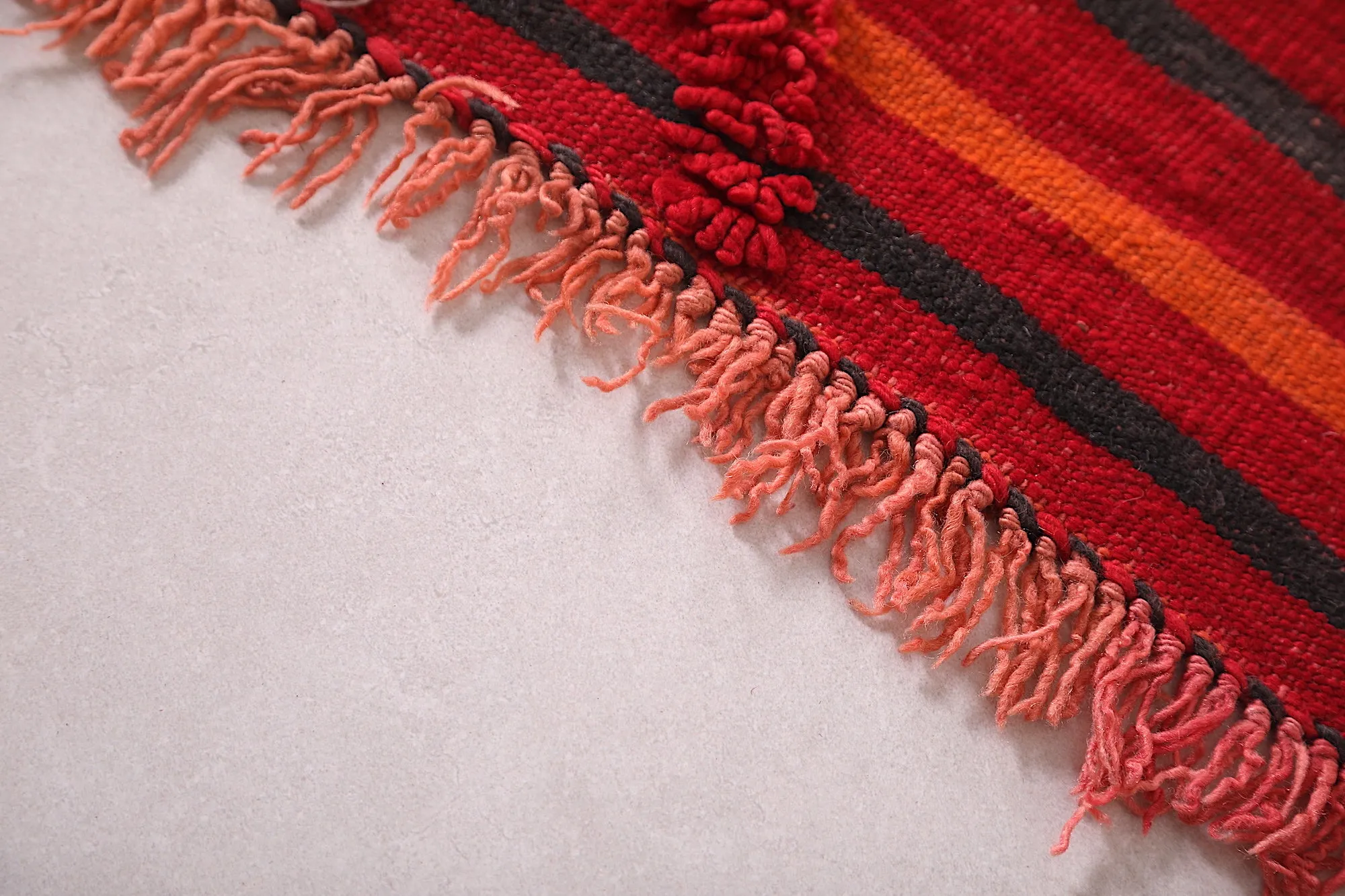 Moroccan Azilal Rug 5.6 x 13.4 FT - Bold Striped Design