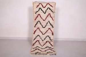 Moroccan Runner Rug 1.8 X 5.3 Feet - Tribal Zigzag Pattern