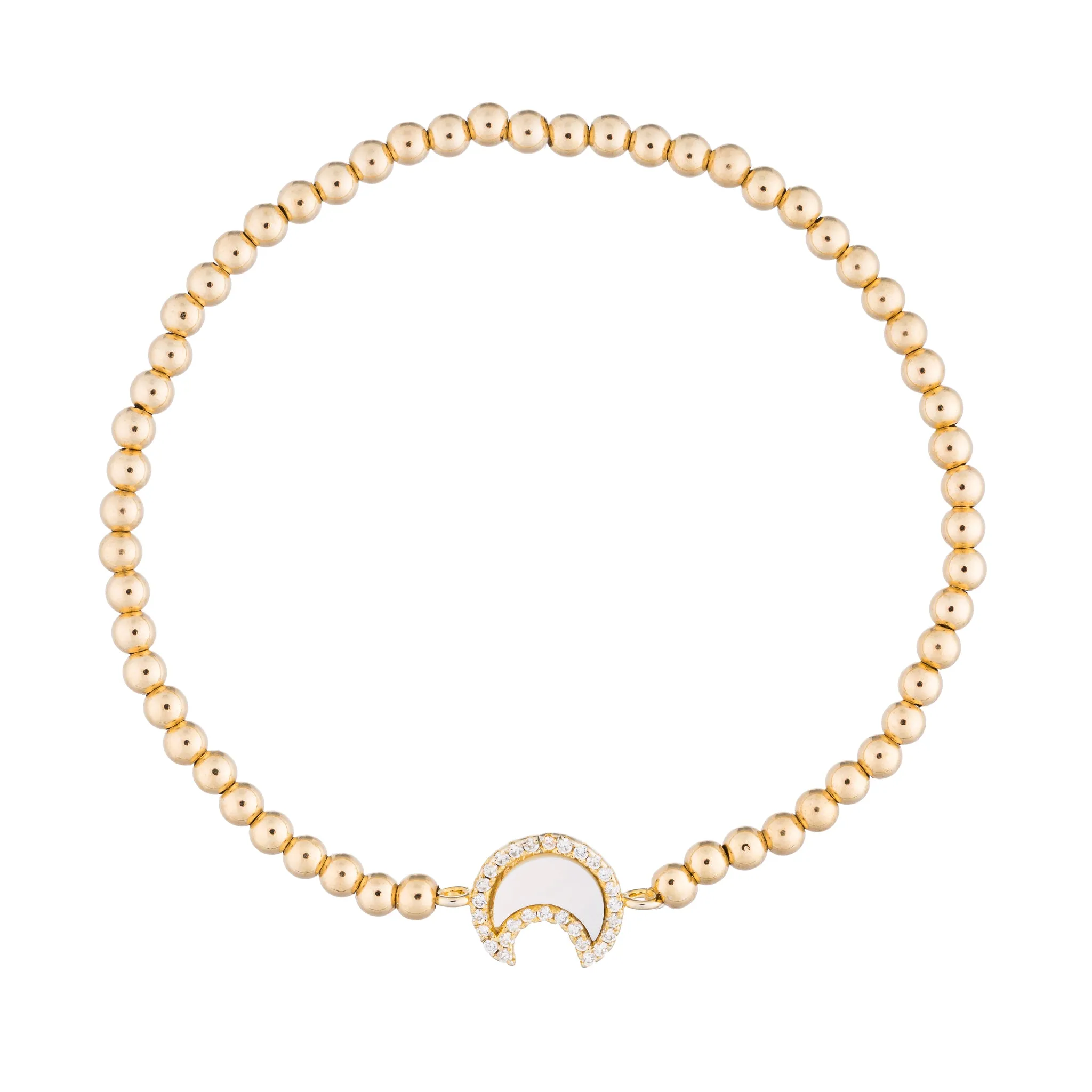 Mother of Pearl Moon Bracelet
