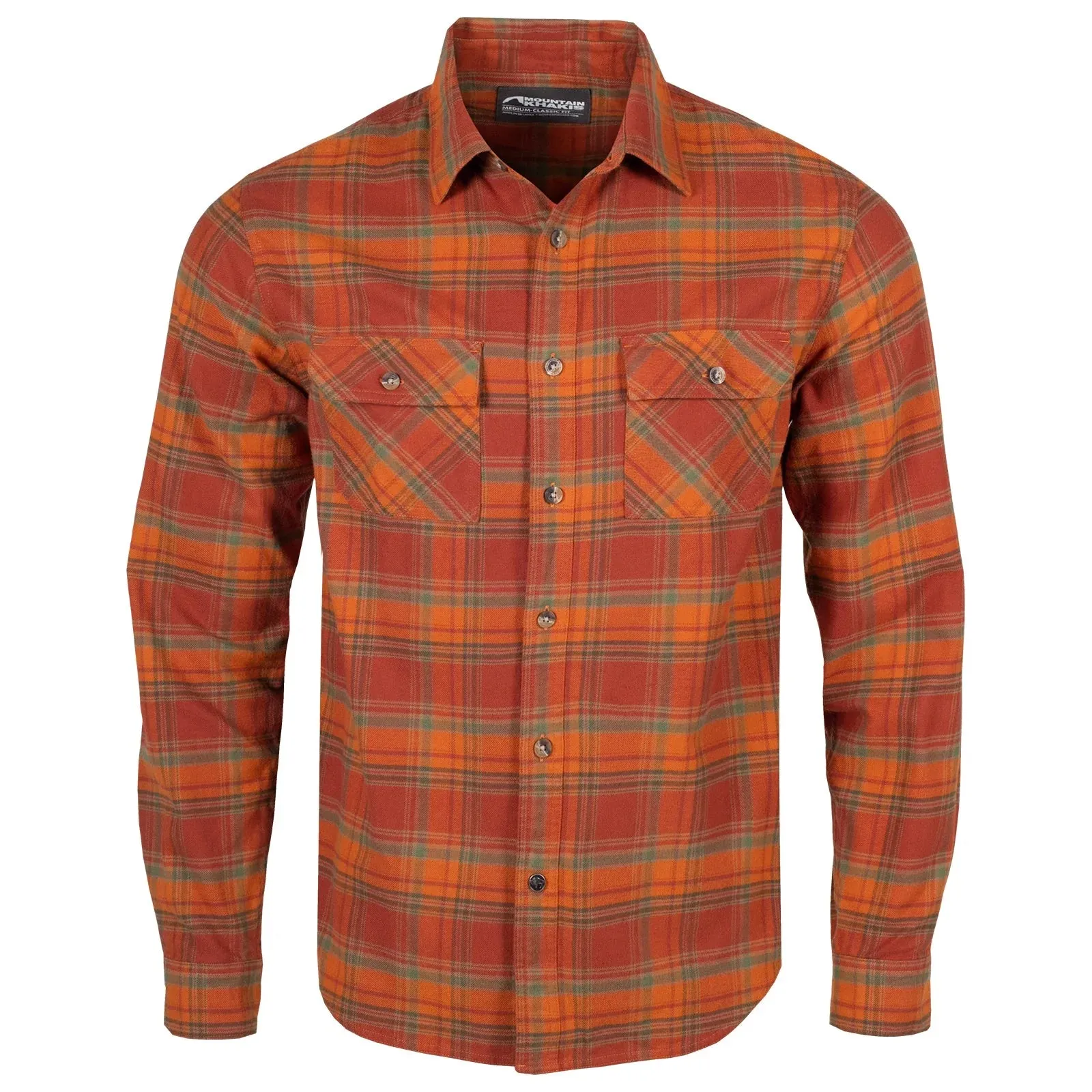 MOUNTAIN KHAKIS PARK FLANNEL SHIRT - MAHOGANY