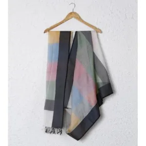 Multicoloured Cotton Silk Dupatta