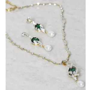 Multicoloured Stone Changing Necklace Set