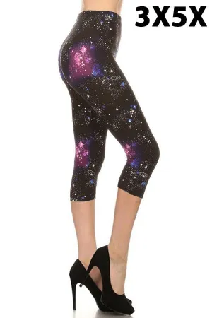 Nebula Curvy Plus Size Premium Capri