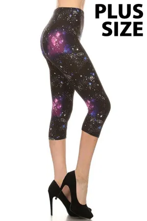Nebula Plus Size Premium Capri