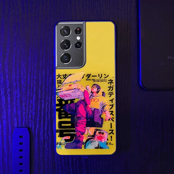 Negative space LED Case for Samsung